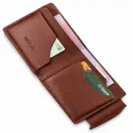Aero Pull Two-Tone Wallet - Deep Brown