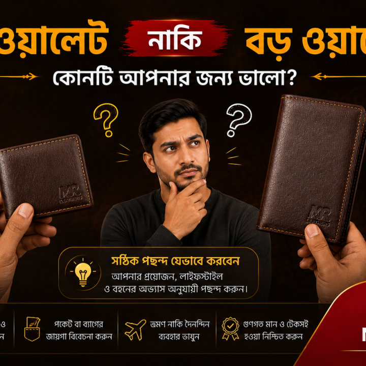 ছোট ওয়ালেট নাকি বড় ওয়ালেট? কোনটি আপনার জন্য ভালো?