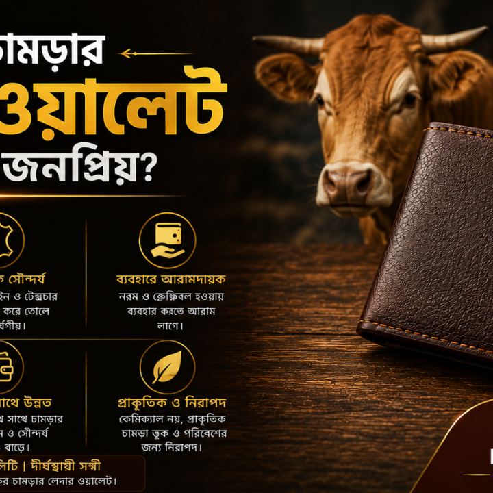 গরুর চামড়ার লেদার ওয়ালেট কেন এত জনপ্রিয়?