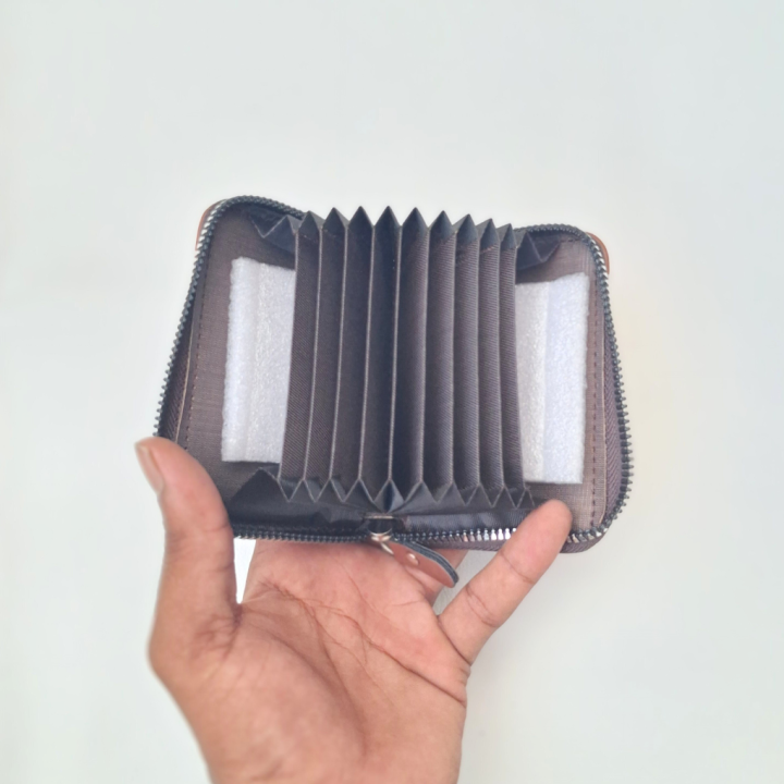 Kingdushi Single Part Wallet Brown Colour