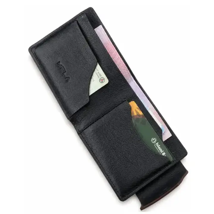 Aero Pull Two-Tone Wallet - Black