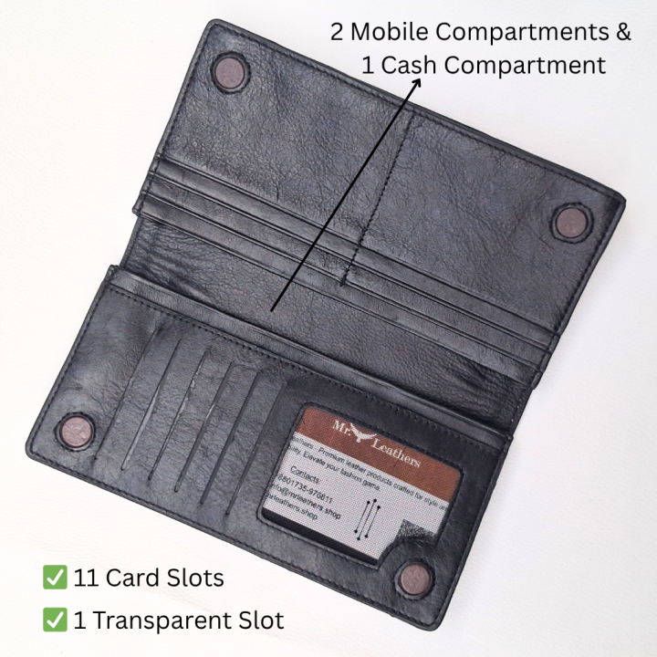 Marvello Edition Double Mobile Chamber Long Wallet