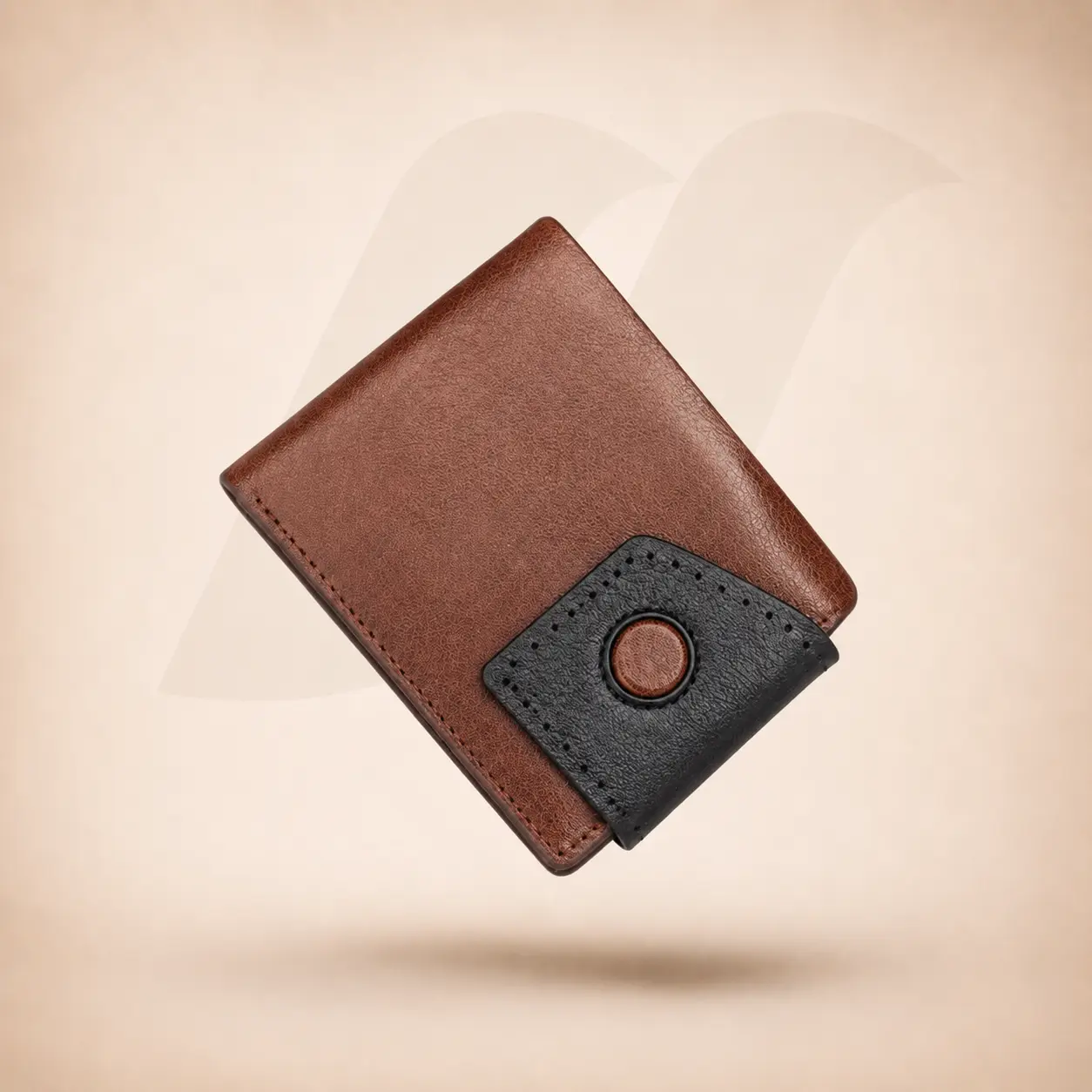 Aero Pull Two-Tone Wallet - Brown