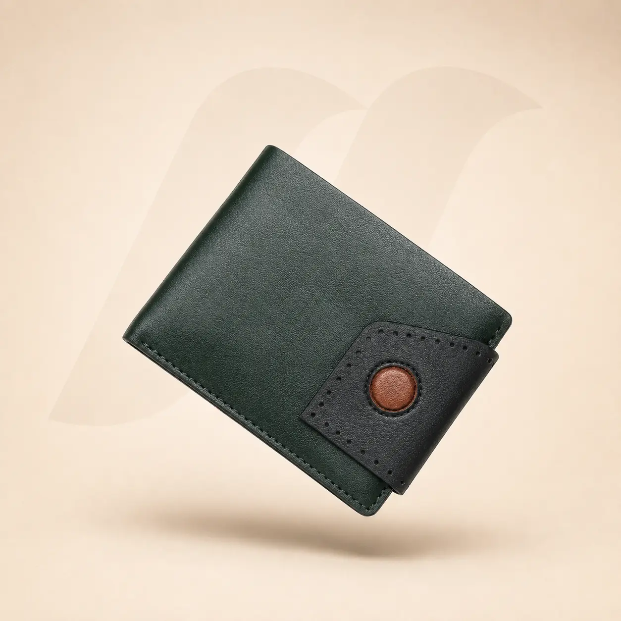 Aero Pull Two-Tone Wallet - Deep Green